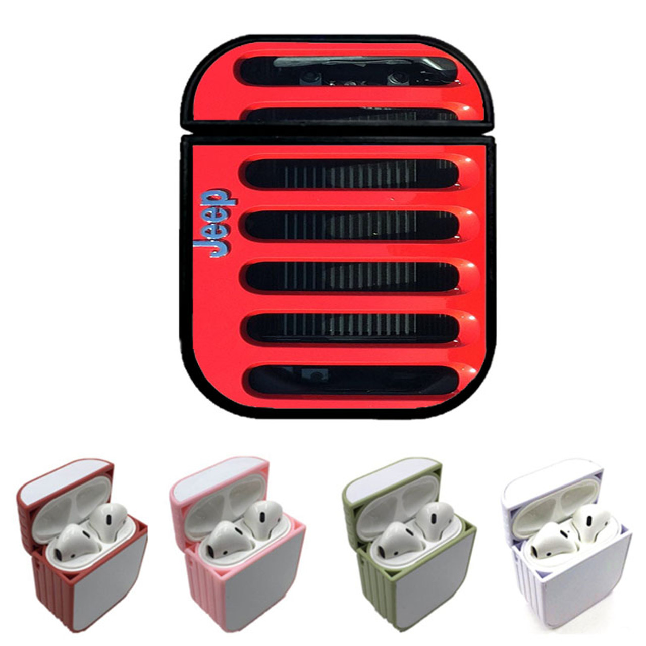 JEEP RED Custom airpods case - Coverszy